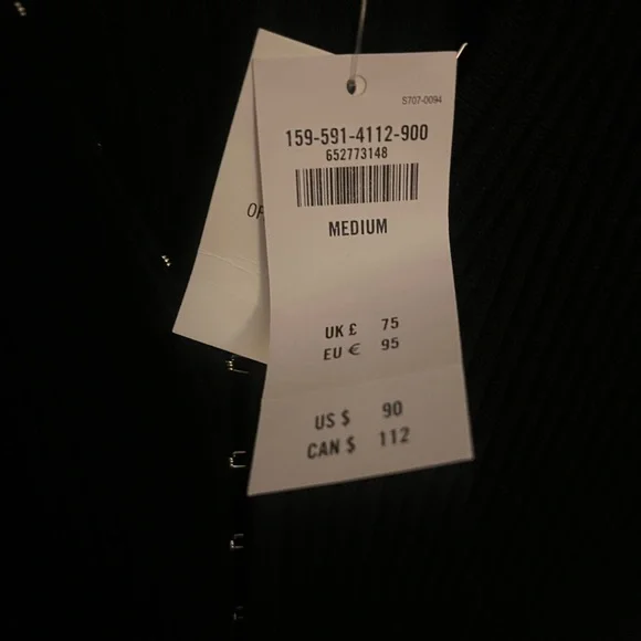 Abercrombie // Black Ribbed Sweater Dress - Picture 3 of 5